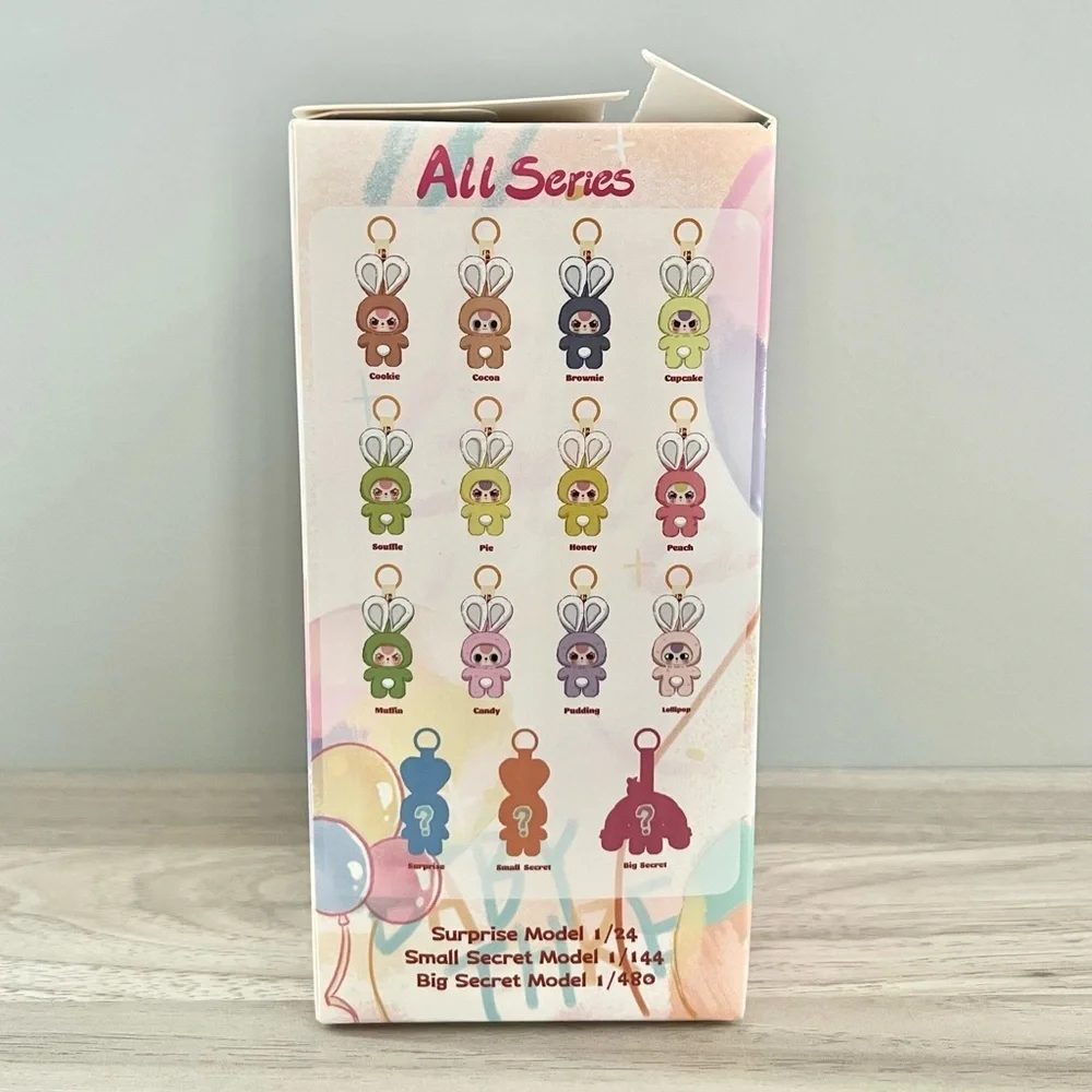 Baby Three Petit Macaron Cute Bunny Plush Pendant - Pie